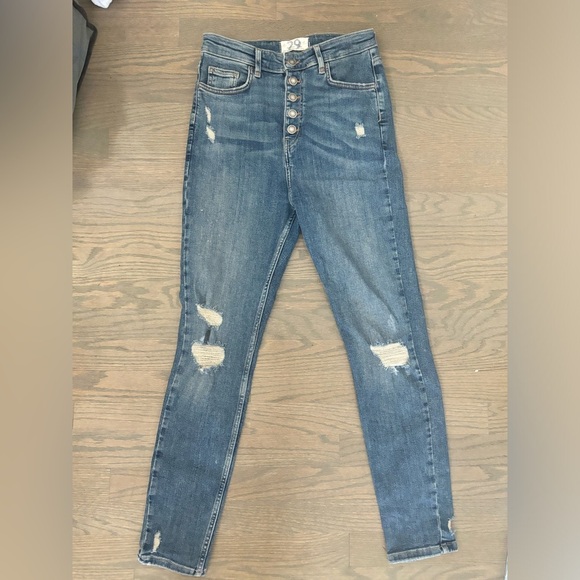 WE THE FREE Sabrina Distressed Super Skinny Jeans size 29 free people - Picture 5 of 7